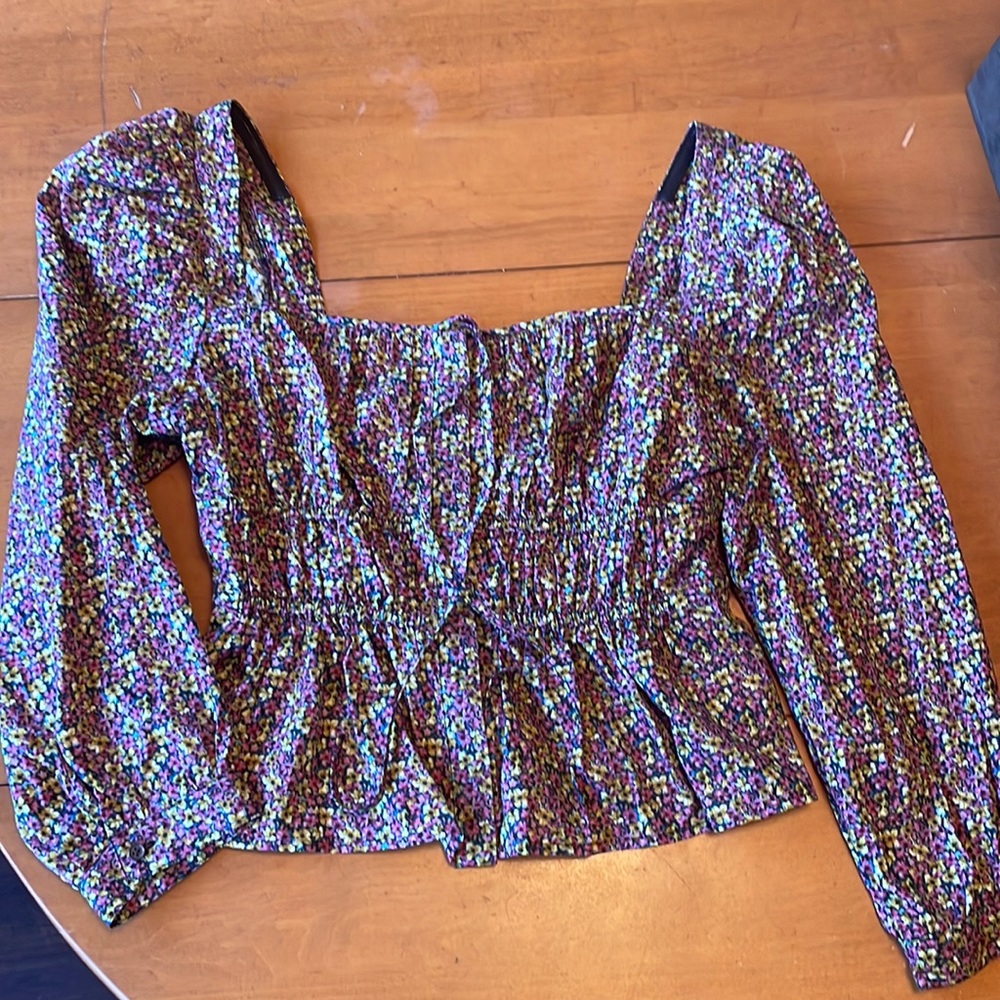J.Crew x Liberty puff sleeve top. NWT
